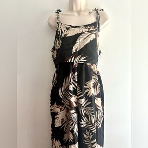 Tropical Print Cami Jumpsuit